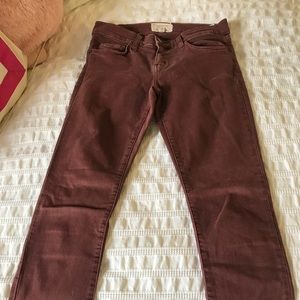 Current Elliot Skinny Jeans Red Size 26